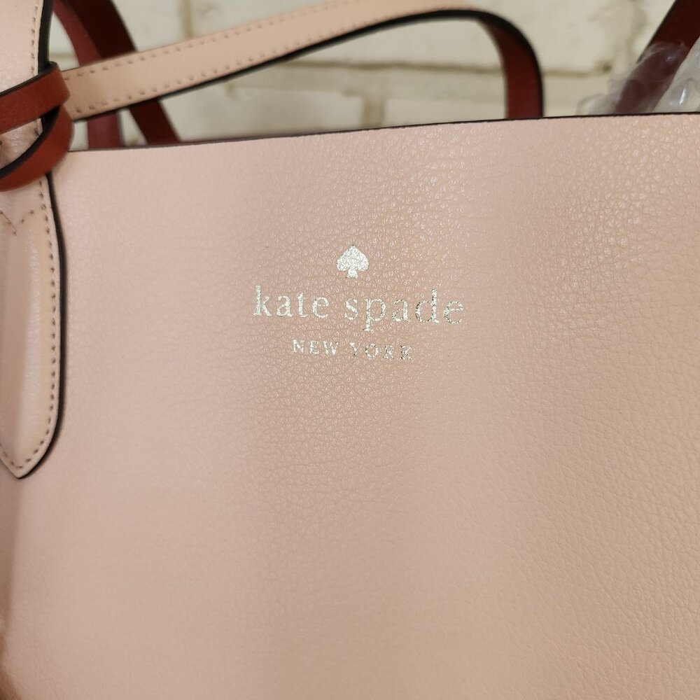 Like New Kate Spade Ava Reversible Saffiano Leather Shoulder Bag Tote - Picture 9 of 10